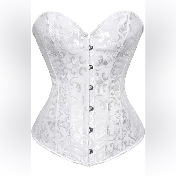 Sexy white lace up bridal corset size small brand new - Picture 2 of 4